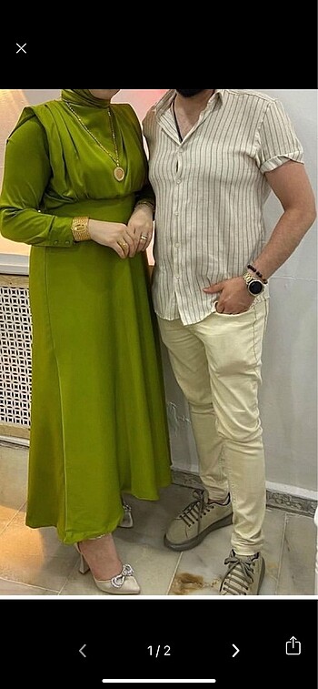Yağ yeşili abiye