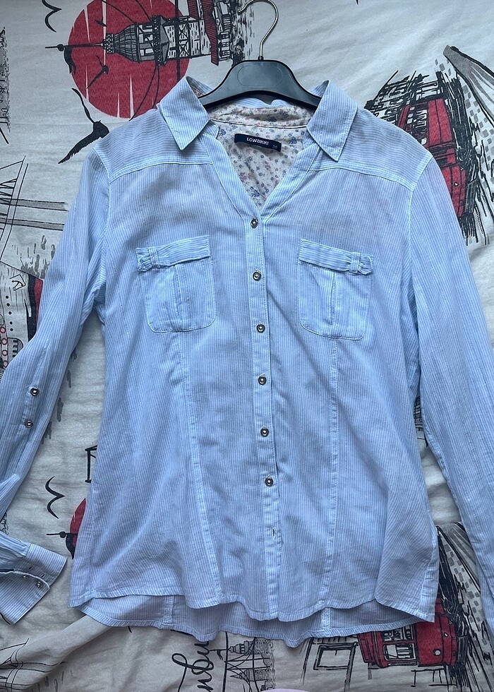 Lc waikikiki kadın çizgili gömlek - Görsel 2