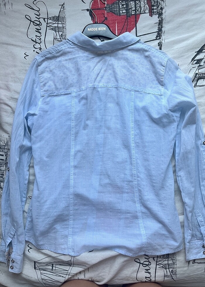 Lc waikikiki kadın çizgili gömlek - Görsel 4