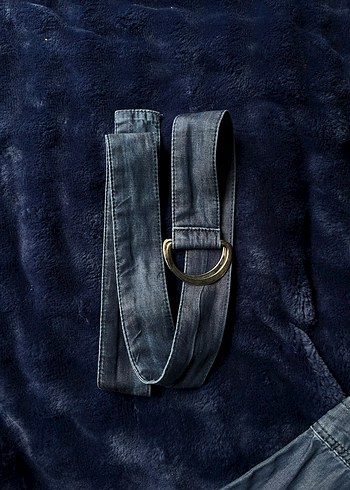 Kadın Uzun Lacivert Denim Gömlek - Görsel 8