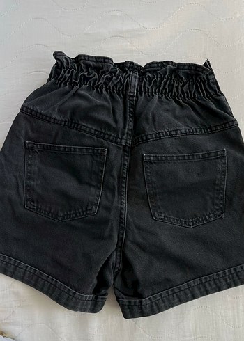 Loose Fit Mini Kot Şort - Görsel 2