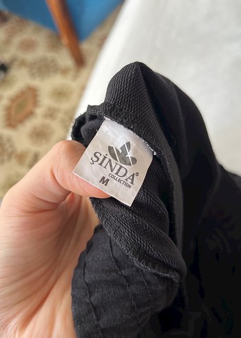 Siyah Rahat Kesim Kadın Şort Kapri - Görsel 4