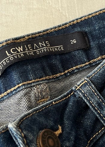 Kadın Lacivert Denim Şort Kapri - Görsel 3