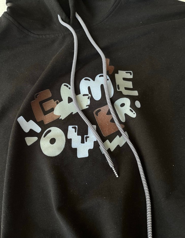 Kapüşonlu Siyah Kolsuz Sweatshirt - Görsel 3