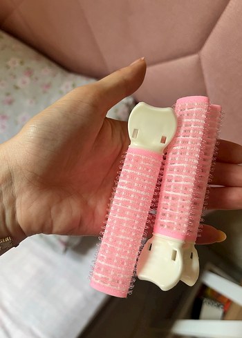 Pembe Pastel Kadın Saç Tokası Velcro