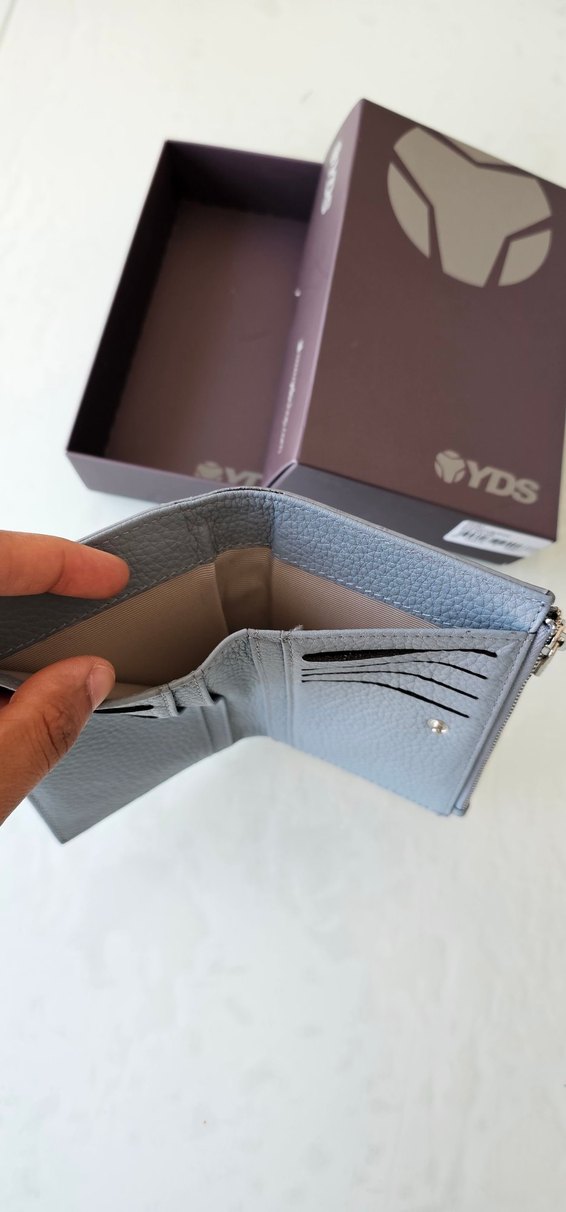 Mavi Fermuarlı Kadın Cüzdan - YDS - Görsel 4