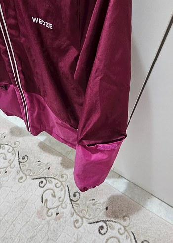 Bordo Fermuarlı Kız Çocuk Ceketi - Görsel 2