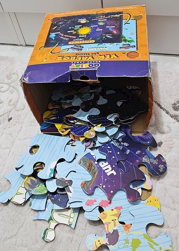 Gezegenler ve Dünya Yapboz Oyunu - Çift taraflı - Görsel 3