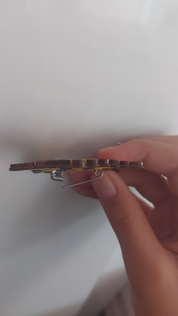 Mario yıldızı hama boncuk rozet/çanta süsü - Görsel 3