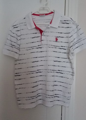 U.S. Polo Assn. Erkek Beyaz Polo Tişört