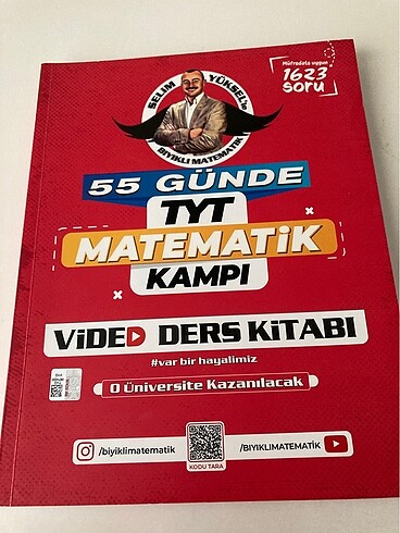 Bıyıklı matematik 55 günde tyt kamp kitabı