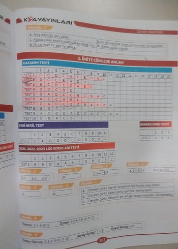 Beden Renk 8. Sınıf Türkçe Konu Anlatımlı Soru Bankası KVA Yayınları