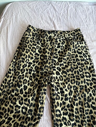 Leopar desen pantolon
