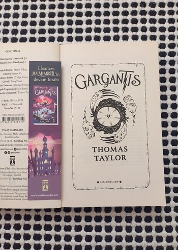  Beden Thomas Taylor'dan Gargantis ve Malamander Romanları