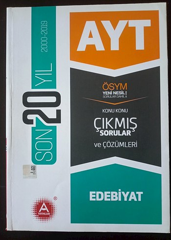 AYT Edebiyat Çıkmış Sorular ve Çözümleri Kitabı