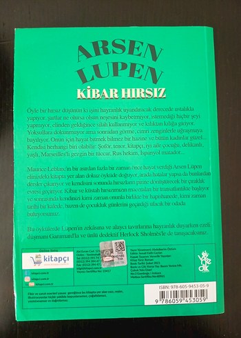 Kibar Hırsız - Arsen Lüpen - Polisiye roman