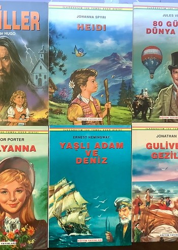 Resimsiz Dünya Çocuk Klasikleri 6 kitap takım