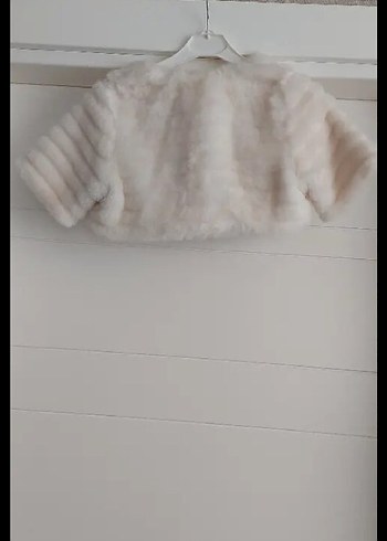 H&M Kız Çocuk Bej Kürklü Bolero