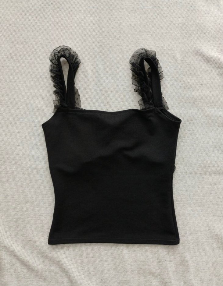 Siyah Gotik puantiye detayli bluz vintage pinterst lolita - Görsel 2