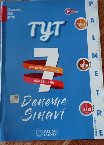 TYT 7 Deneme Sınavı - Palme Yayınevi