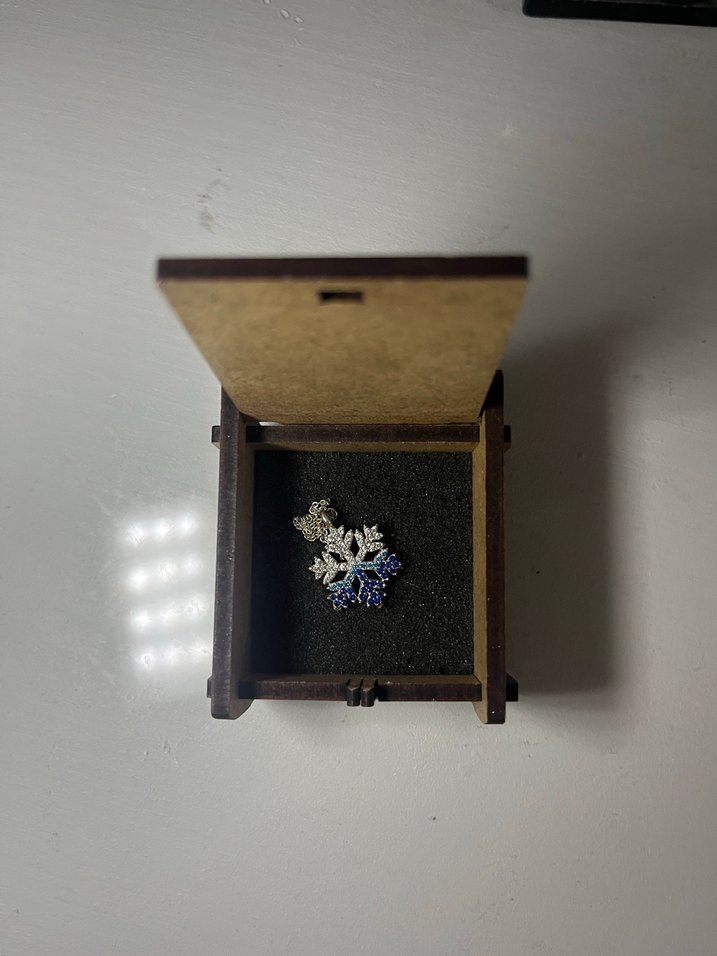 Gümüş Kar Tanesi Kolye - Görsel 2