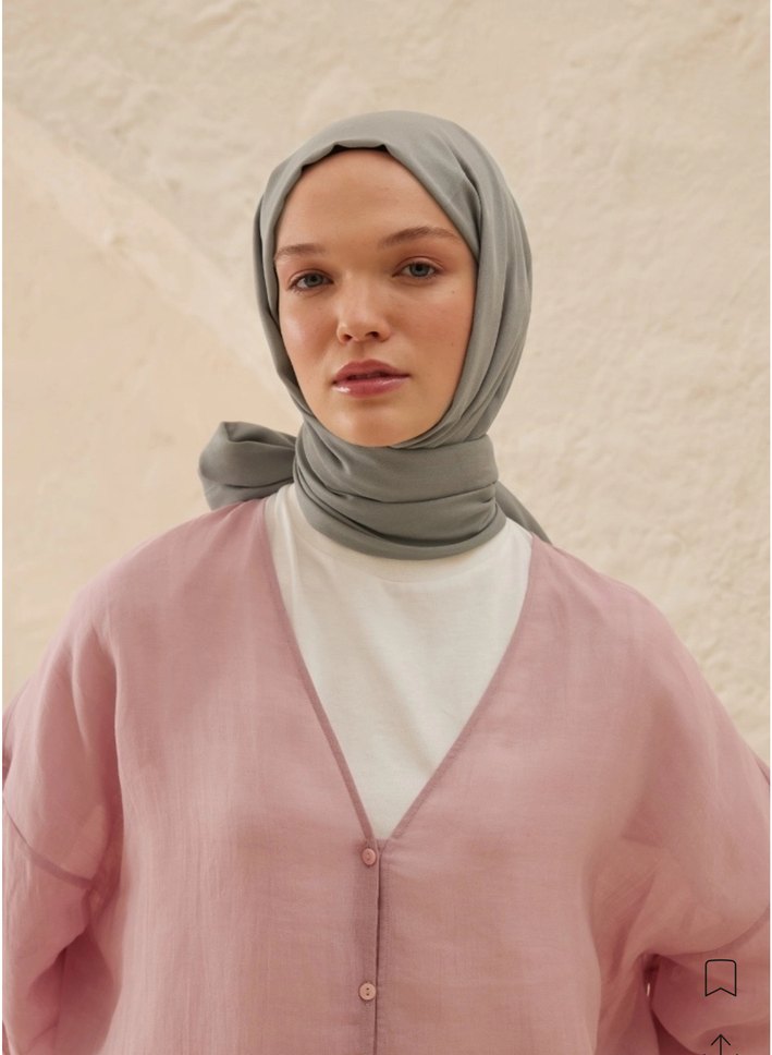 Rami Şal Açık Gri - Görsel 2