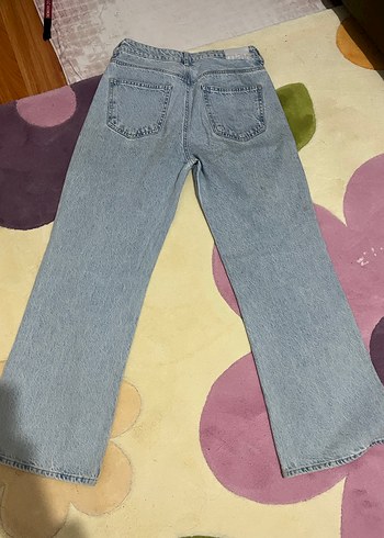 Mavi Bol Kesim Kadın Denim Pantolon - Görsel 2