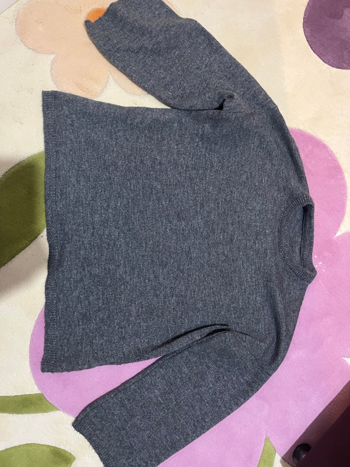 Gri Salaş Oversize Kazak - Görsel 2