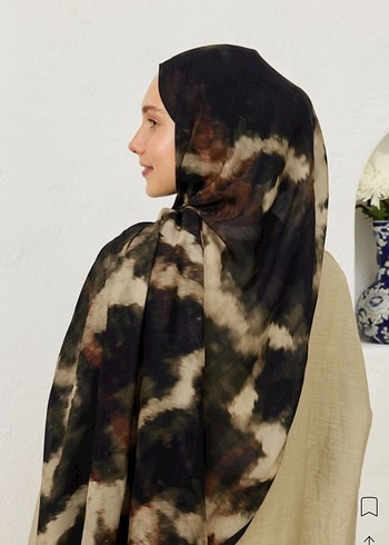 Rami Şal Batik Desen Siyah - Görsel 4