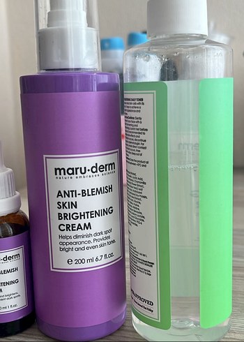 Maru-Derm Cilt Aydınlatıcı Krem, Tonik ve Serum Seti - Görsel 2