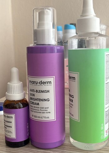 Maru-Derm Cilt Aydınlatıcı Krem, Tonik ve Serum Seti - Görsel 3