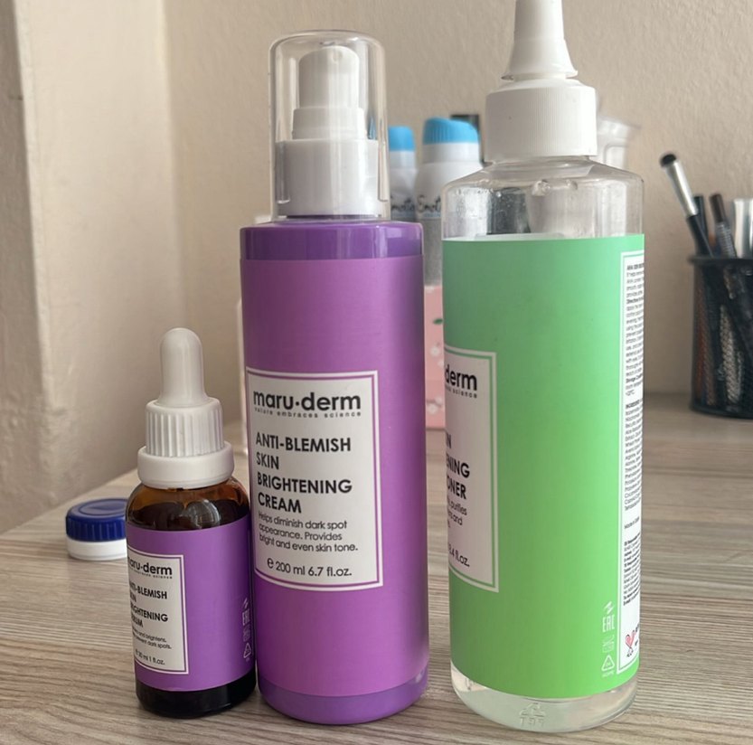 Maru-Derm Cilt Aydınlatıcı Krem, Tonik ve Serum Seti - Görsel 3