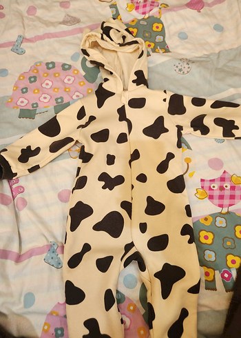 Kahverengi Leopar Desenli Bebek Tulumu - Görsel 3