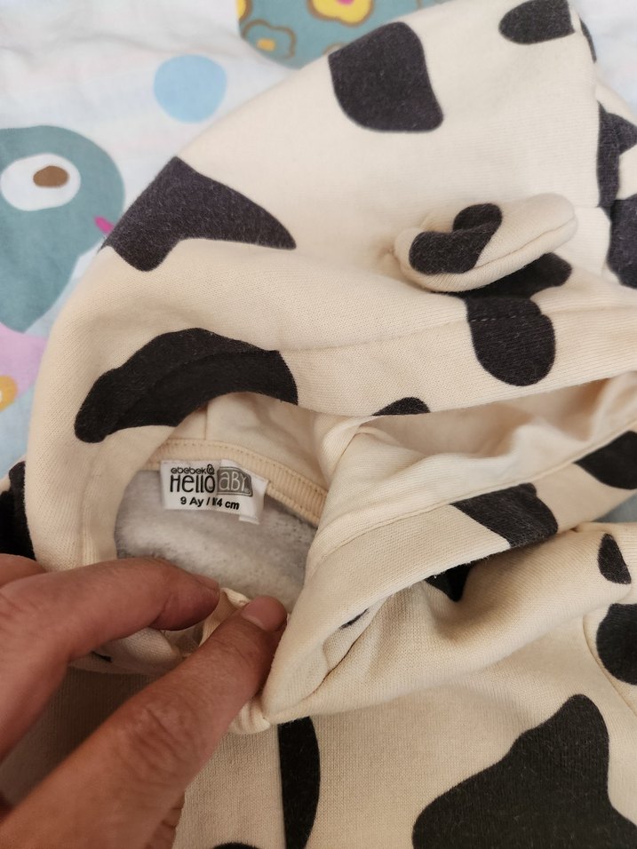 Kahverengi Leopar Desenli Bebek Tulumu - Görsel 5
