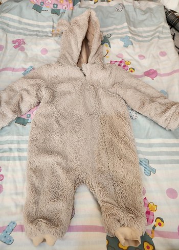 Gri Bebek Peluş Tulum - Görsel 4