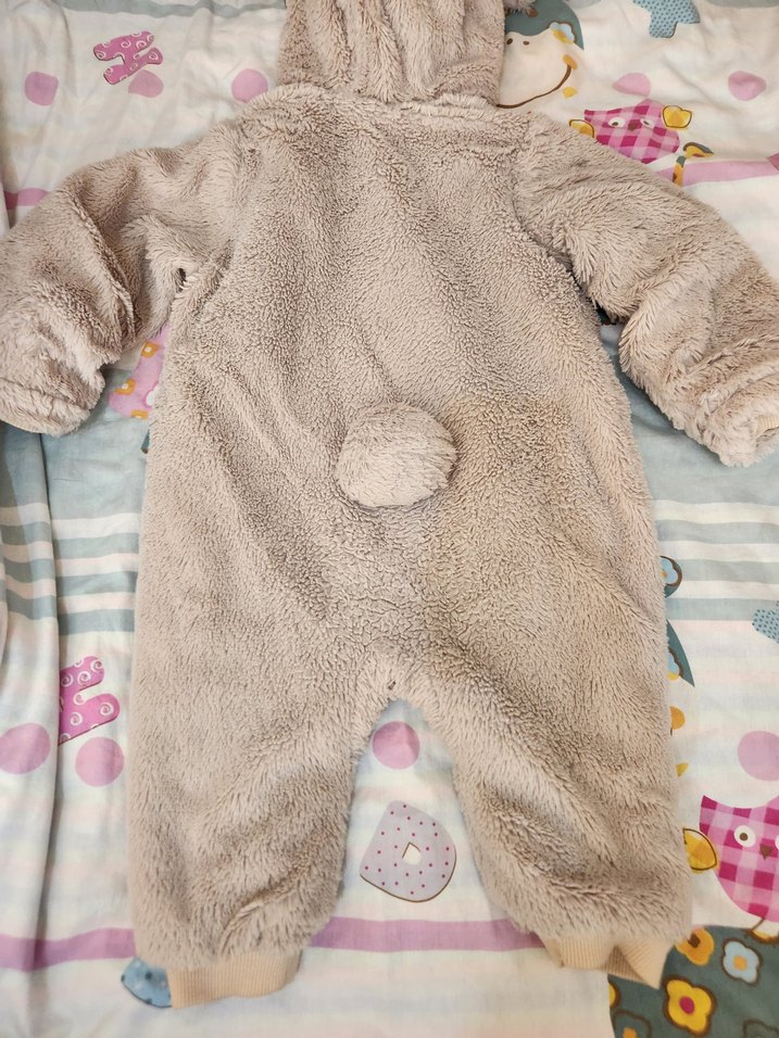 Gri Bebek Peluş Tulum - Görsel 3