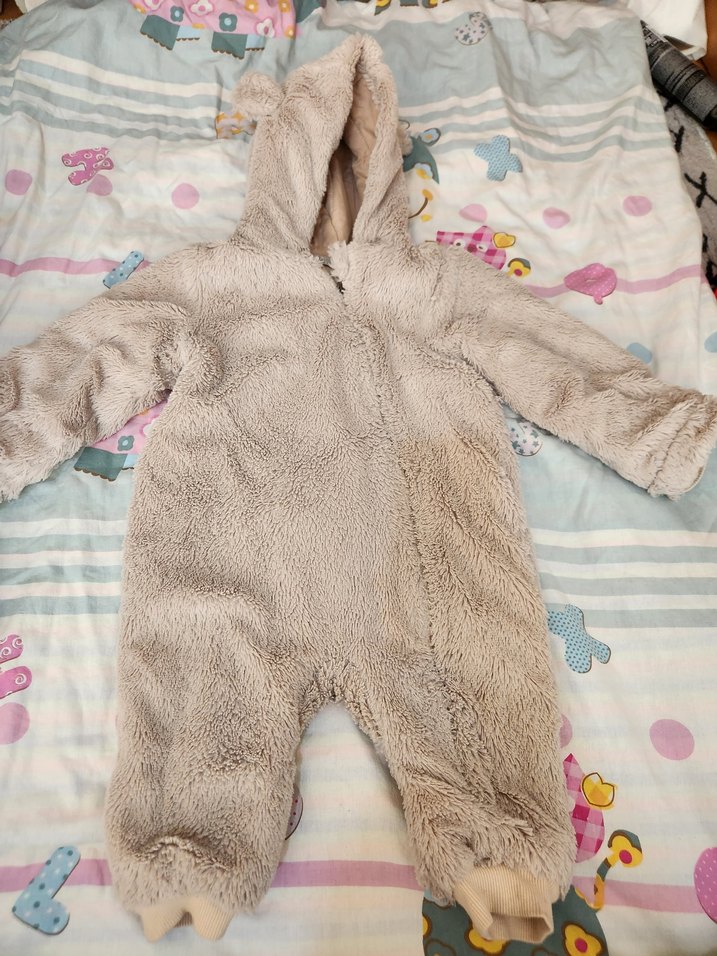 Gri Bebek Peluş Tulum - Görsel 4