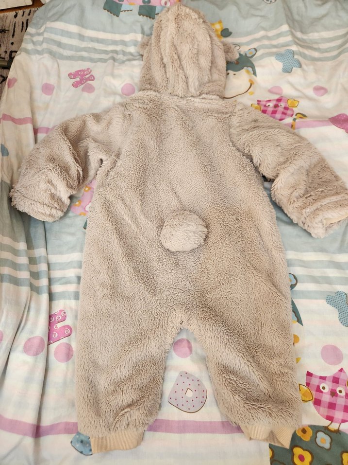 Gri Bebek Peluş Tulum - Görsel 2