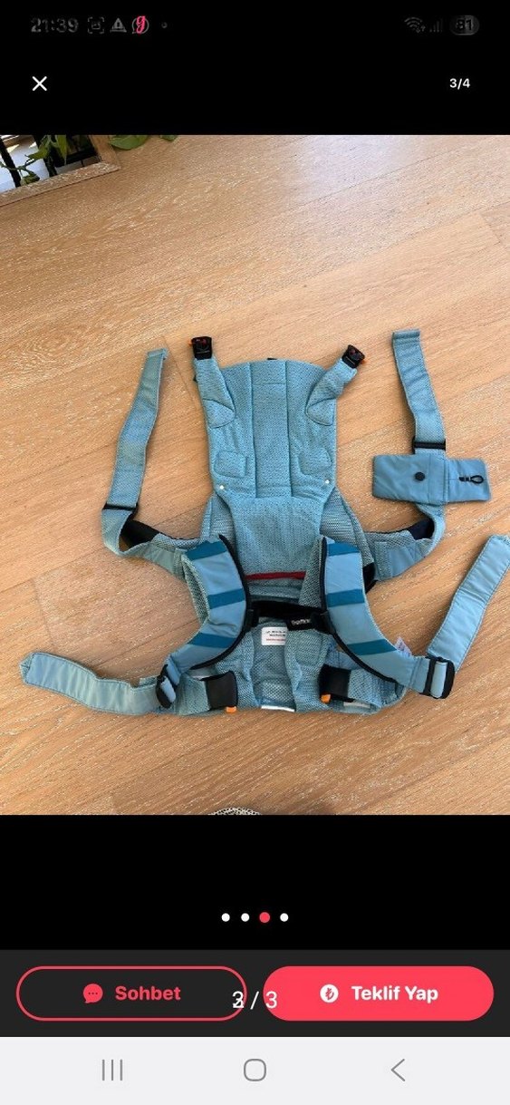 babybjörn Mavi Gri Bebek Taşıyıcı - Görsel 3