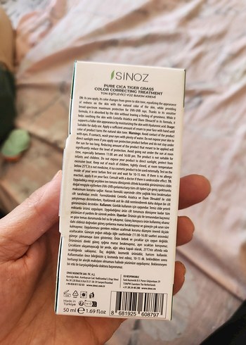 Sinoz Pure Cica Renk Düzeltici Güneş Kremi SPF50 - Görsel 3
