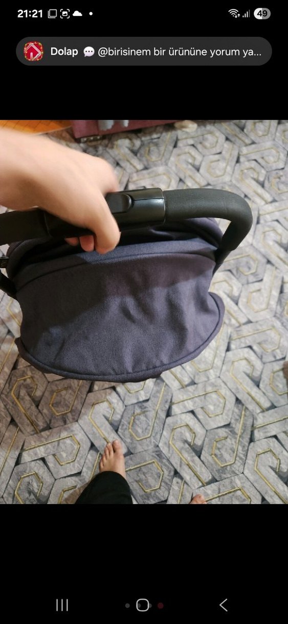 cybex Gri Bebek Arabası, Katlanabilir, Emniyet Kemeri - Görsel 3
