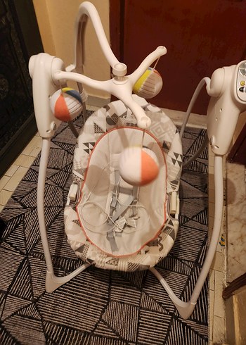 Beyaz Bebek Salıncağı ve Oyun Alanı - Görsel 4