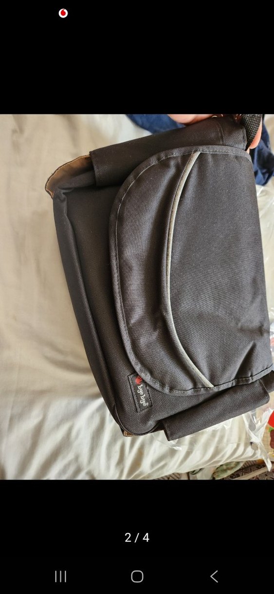 Siyah anne bebek çantası Desensiz Bebek Çantası - Görsel 2