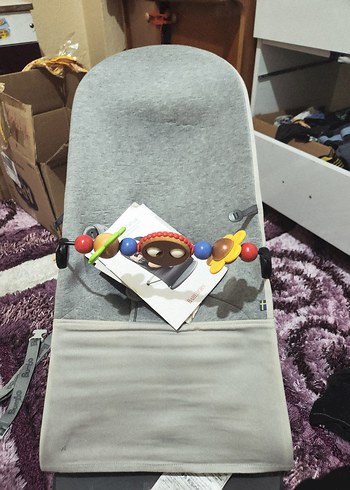 babybayjörn ana kucağı Gri Örme Bebek Uyku Aksesuarı - Görsel 2