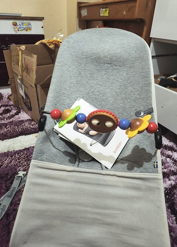 babybayjörn ana kucağı Gri Örme Bebek Uyku Aksesuarı - Görsel 4