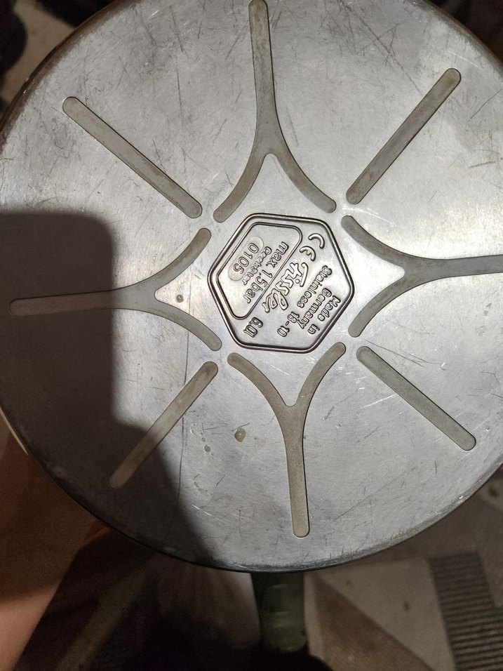 fissler düdüklü Bej Renkli Büyük Çelik Tencere - Görsel 3