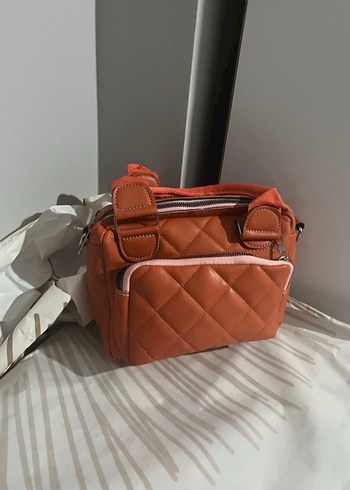 Turuncu Kadın Günlük El Çantası - Görsel 2