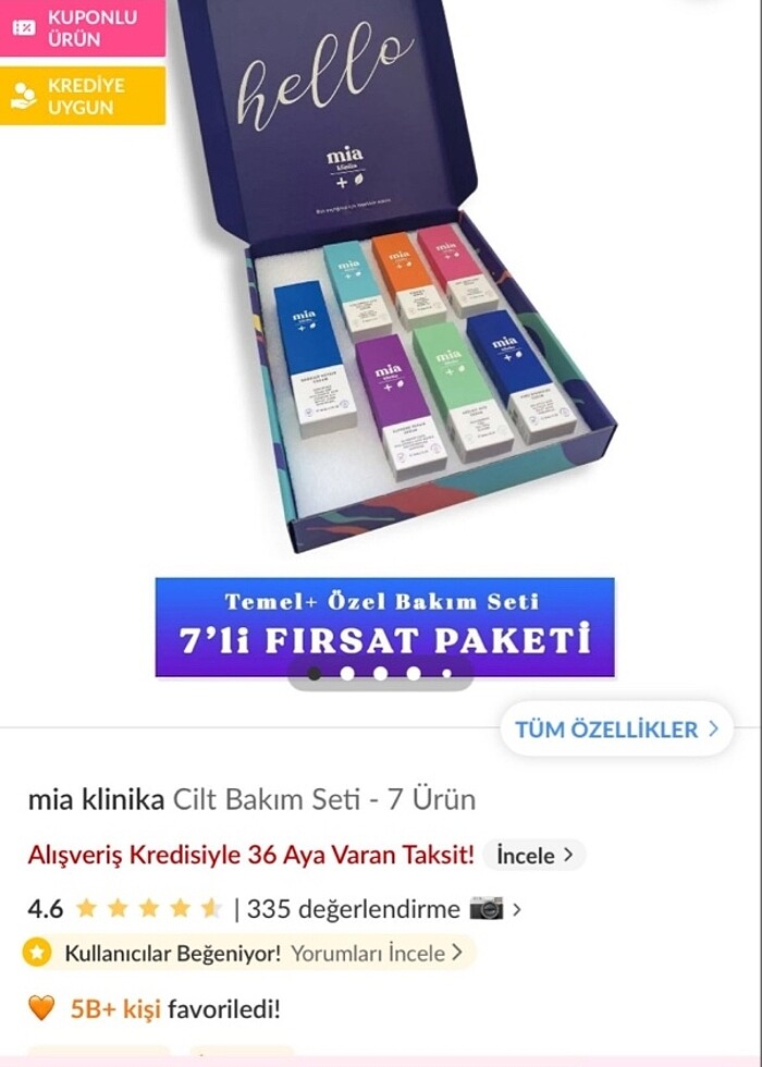 Mia klinika cilt bakım seti - Görsel 2