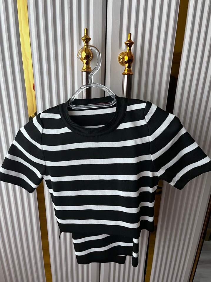 Zebra Desenli Uzun Strappy Elbise - Görsel 2