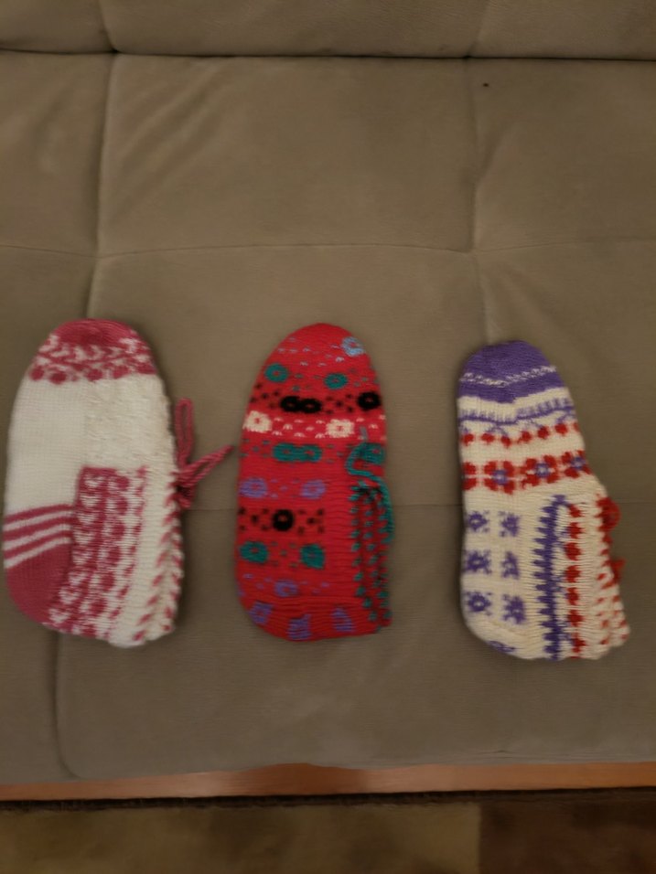 El örgüsü çeyizlik patik 3 çift - Görsel 2